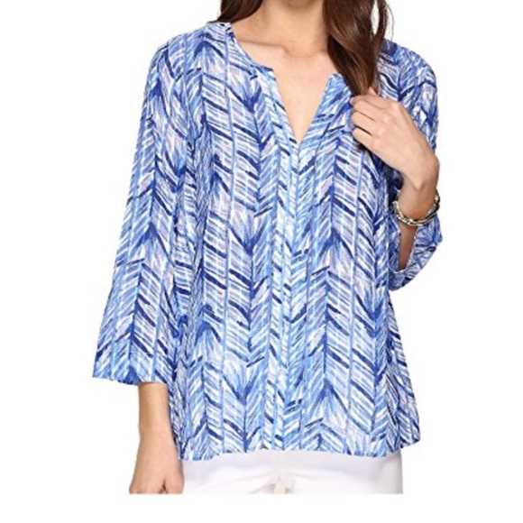 Lilly Pulitzer Tops - ⭐️ Lilly Pulitzer Nalani Cotton Tunic Size XS EUC!